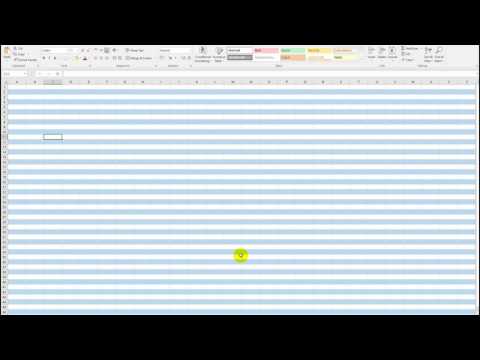 Auto shade alternate rows in Microsoft Excel – Office 2007-2016/365