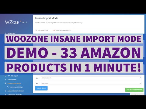 Woozone (WZone) Insane Import Mode Demo – 33 Products in 1 Minute