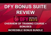 DFY Bonus Suite Review and Overview | WordPress Bonus Page Training Course